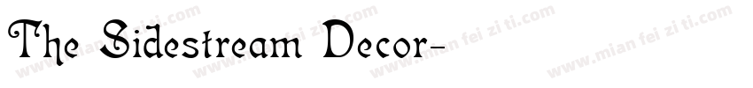 The Sidestream Decor字体转换